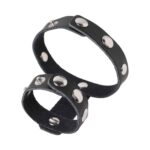 naughty-toys-snap-fastener-double-loop-leather-cock-ring-Nicosia-sexshop