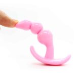 11429-small-soft-anal-triple-beads-butt-plug-pink-9-cm-sexshop-Larnaca