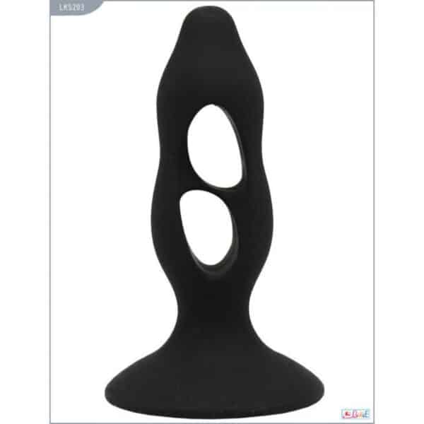 Fabulous-Silicone-Butt-Plug-Black-loveshop-Limassol
