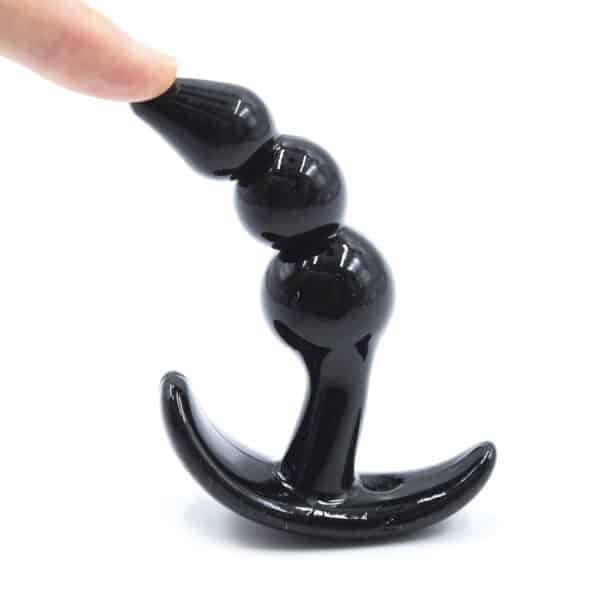 small-soft-anal-triple-beads-butt-plug-black-9-cm-loveshop-Limassol small-soft-anal-triple-beads-butt-plug-black-9-cm-loveshop-Limassol