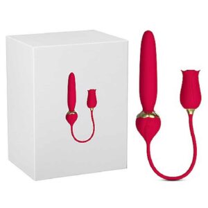17813-silicone-clit-suction-rose-with-thrusting-wand-vibrator-sexshop-Limassol
