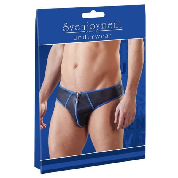 7557-svenjoyment-black-brief-blue-hem-zip-love-shop-germasogia 7557-svenjoyment-black-brief-blue-hem-zip-love-shop-germasogia
