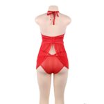 9133-hot-red-flyaway-chemise-with-thong-sex-shop-limassol