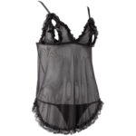 Black-Ruffled-Babydoll-with-matching-string-loveshop-cy