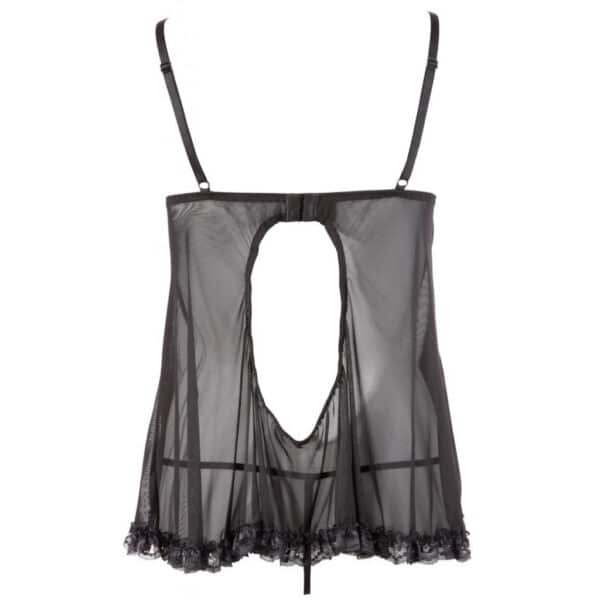 Black-Ruffled-Babydoll-with-matching-string-sexshop-Nicosia Black-Ruffled-Babydoll-with-matching-string-sexshop-Nicosia