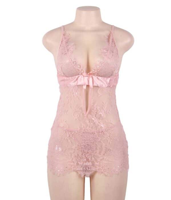 Please-Me-Pink-Babydoll-with-String-88691 Please-Me-Pink-Babydoll-with-String-88691