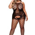 Plus-Size-Crotchless-Jacquard-Bodystocking-loveshop-Limassol