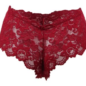 Plus-Size-Hot-Red-Floral-Lace-Short-sexshop-Cyprus