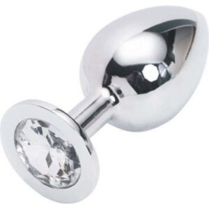 Stainless-steel-Jewel-Butt-plug-White-diamond-Medium-size-loveshop-cy