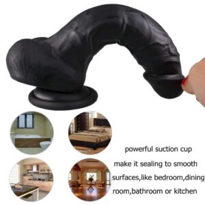 Lealso-Small-Black-Premium-Platinum-Liquid-Silicone-Dong-6”-loveshop-Limassol