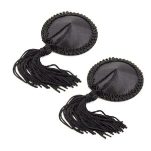 202401006-naughty-toys-black-round-nipple-covers-with-tassel-sexshop-Limassol