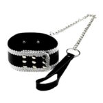 26341-sexy-adjustable-lace-pu-leather-plush-slave-collar-loveshop-cy