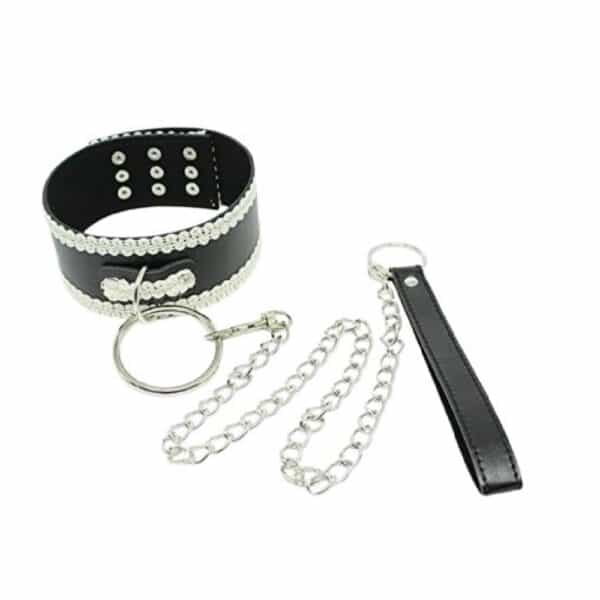 26341-sexy-adjustable-lace-pu-leather-plush-slave-collar-sexshop-Limassol