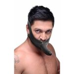 8519-accommodator-latex-face-strap-dildo-black-Limassol-sexshop