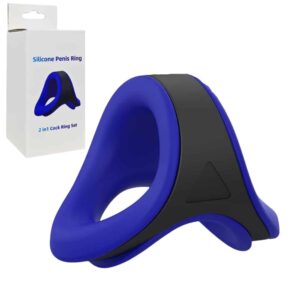 EK-XF-003-toyboy-romeo-2in1-silicone-blue-black-penis-ring-loveshopcy