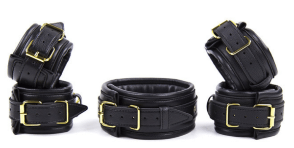 bondage-black-gold-leather-set-ankle-wrist-sexshop-Larnaca bondage-black-gold-leather-set-ankle-wrist-sexshop-Larnaca