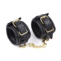 bondage-black-gold-leather-set-ankle-wrist-sexshopcy