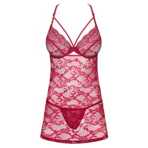 13093-Obsessive-Ivetta-Sensual-Babydoll-Red-sexshop-larnaca