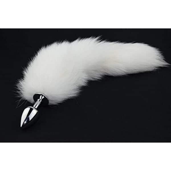 Fluffy-White-Tail-Steel-Anal-plug-small-sexshop-Limassol Fluffy-White-Tail-Steel-Anal-plug-small-sexshop-Limassol