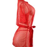 Light-Red-Mesh-Kimono-with-String-86423