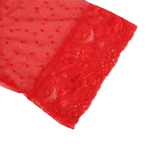 Plus-Size-Red-Mesh-Kimono-with-String-86467 Plus-Size-Red-Mesh-Kimono-with-String-86467