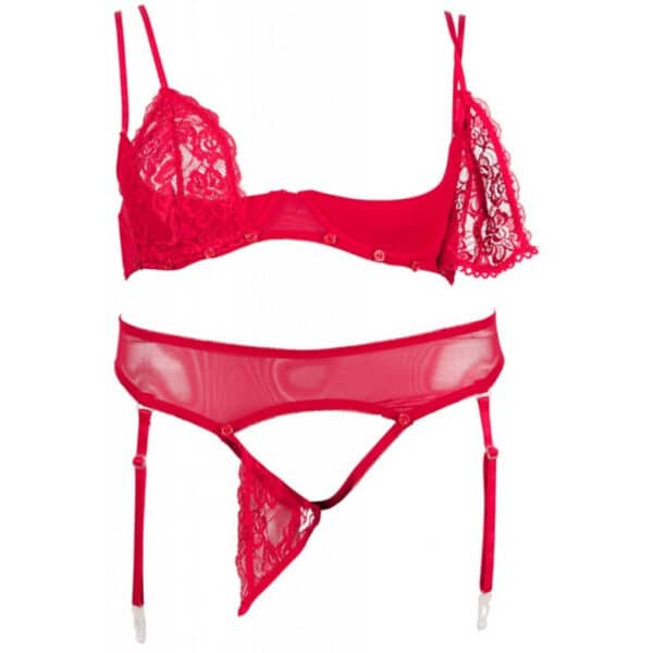 Red-Bra-Set-with-Detachable-Lace-Cups-sexshop-Larnaca Red-Bra-Set-with-Detachable-Lace-Cups-sexshop-Larnaca