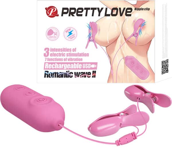 pretty-love-romantic-wave-ii-estim-vibrating-nipple-clip-sexshop-cyprus
