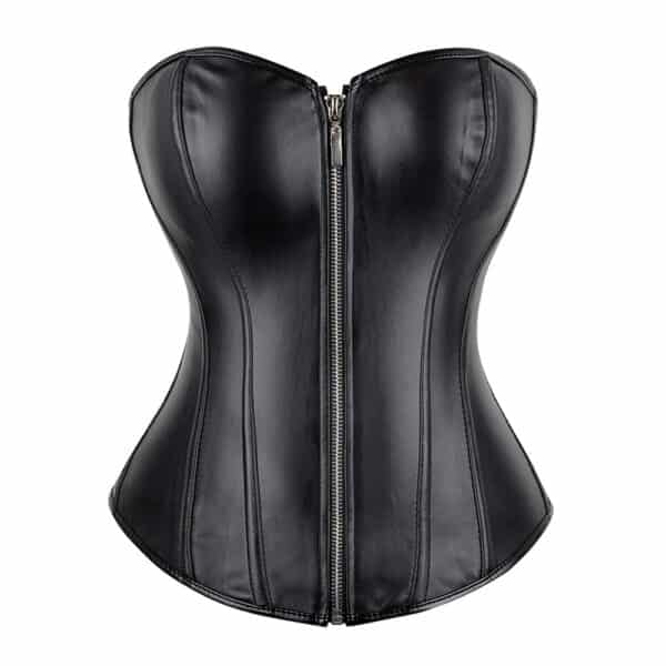 ΕΚ-A2803-BLACK-CORSET-midnight-rebel-faux-leather-corset-love-shop-limassol