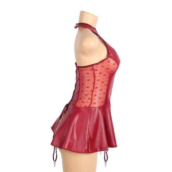 ΕΚ-R81347-2-RED-GARTER-MINI-DRESS-red-faux-leather-lace-garter-mini-dress-sex-shop-cyprus ΕΚ-R81347-2-RED-GARTER-MINI-DRESS-red-faux-leather-lace-garter-mini-dress-sex-shop-cyprus