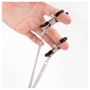 16457-large-metal-mouth-gag-o-ring-ø-45-cm-with-nipple-clamps-loveshop-cy
