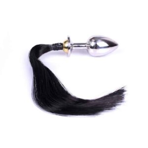 Black-Horse-Tail-Stainless-Steel-Butt-Plug-loveshop-cy