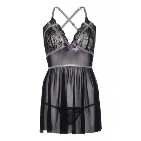 Lurex-Lace-Babydoll-Set-LOVESHOP-CY Lurex-Lace-Babydoll-Set-LOVESHOP-CY