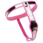 Pink-Stainless-Steel-Adjustable-Female-Chastity-Belt-loveshop-cy