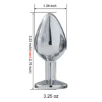25209-metal-butt-plug-with-yellow-jewel-medium-8-X-3.5cm-sex-toys-wholesale-cyprus
