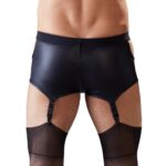 6507-Wet-look-Pants-with-Suspender-Straps-sexshop-paphos