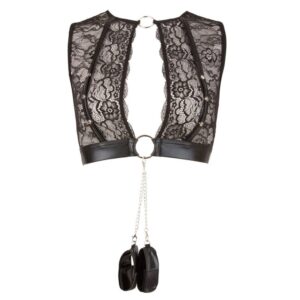 6525-Cottelli-Flower-Lace-Lingerie-with-Cuffs-sexshop-agianapa