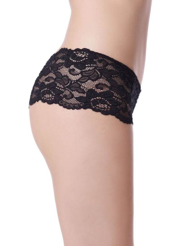 Flirty-Black-Floral-Lace-Short-87315 Flirty-Black-Floral-Lace-Short-87315