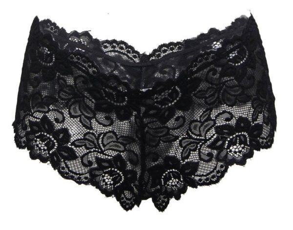 Flirty-Black-Floral-Lace-Short-87321 Flirty-Black-Floral-Lace-Short-87321