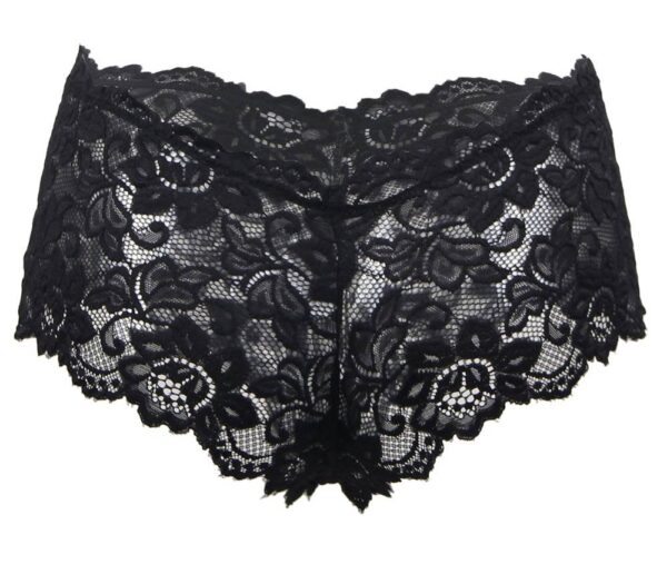 Flirty-Black-Floral-Lace-Short-87323 Flirty-Black-Floral-Lace-Short-87323