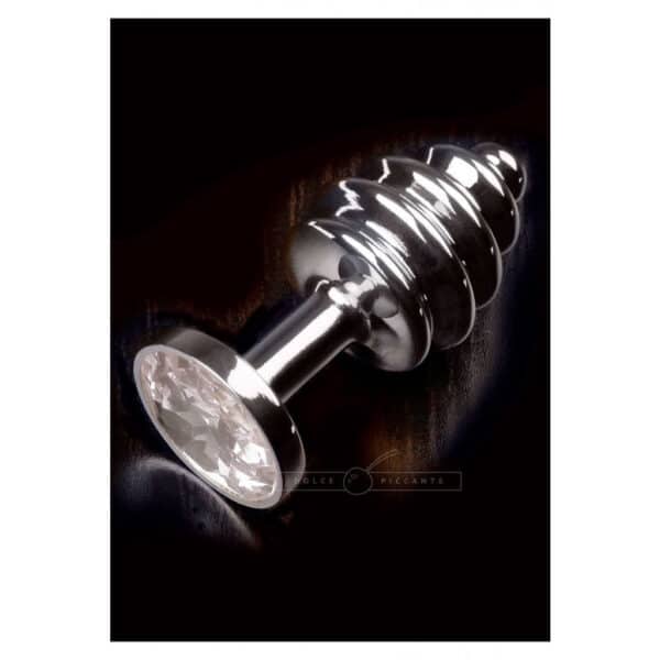 Small-size-Dolce-Piccante-Silver-Crystal-Clear-Ribbed-Jewelry-limassol-sexshop Small-size-Dolce-Piccante-Silver-Crystal-Clear-Ribbed-Jewelry-limassol-sexshop