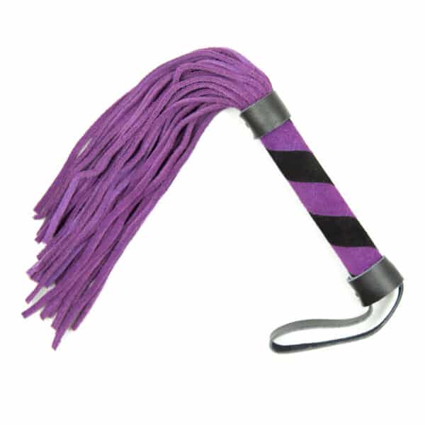 102085-bondage-slapper-bdsm-spanking-nubuck-flogger-whip-purple-black-24-cm-sextoys-for-couples 102085-bondage-slapper-bdsm-spanking-nubuck-flogger-whip-purple-black-24-cm-sextoys-for-couples