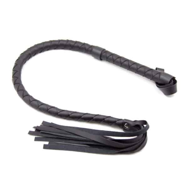 124595-naughty-toys-black-faux-leather-flogger-85cm-bondage-play-accessory 124595-naughty-toys-black-faux-leather-flogger-85cm-bondage-play-accessory