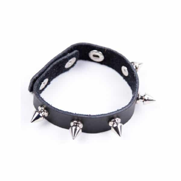 16695-leather-spike-nail-adjustable-cock-ring-sexshop-limassol