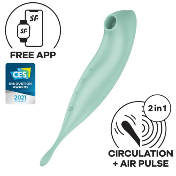 18223-Satisfyer-Twirling-Pro-plus-Hybrid-Air-Pulse-Vibrator-Mint-sexshop-Cyprus 18223-Satisfyer-Twirling-Pro-plus-Hybrid-Air-Pulse-Vibrator-Mint-sexshop-Cyprus