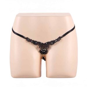 9309-Plus-Size-Embroidered-Floral-G-String-Black-sexshop-limassol-5
