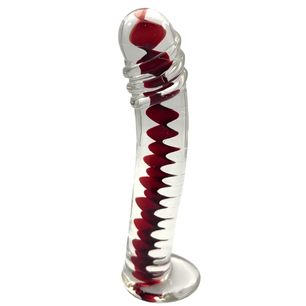 GLASS284-toyboy-red-mamba-realistic-glass-dildo-loveshop-cy