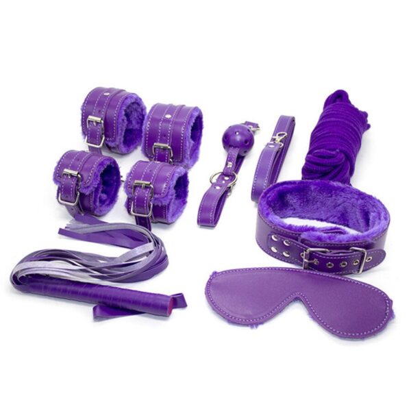 beginners-bdsm-adult-games-bondage-set-of-8-pcs-purple-loveshop-cy