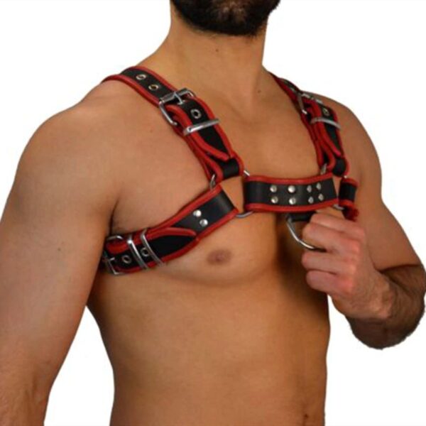 black-red-leather-adjustable-chest-harness-s-xl-LOVESHOP-CY