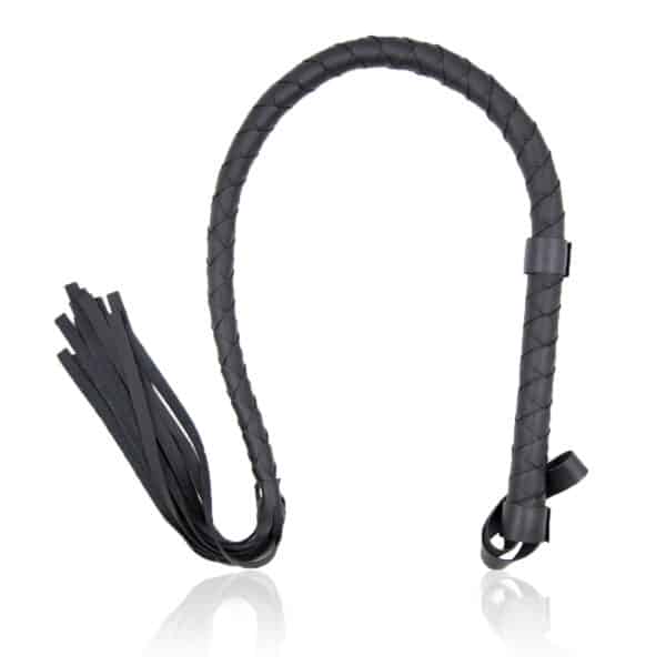 naughty-toys-black-faux-leather-flogger-85cm-loveshop-cy