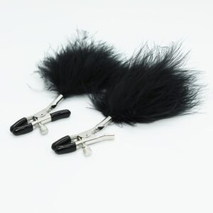 naughty-toys-nipple-clamps-with-black-feather-loveshop-cy